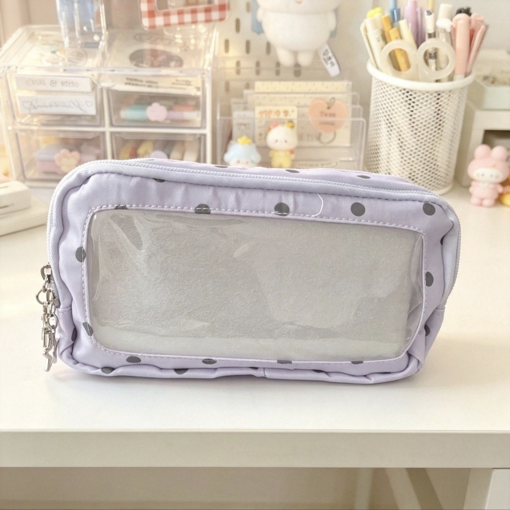 Aesthetic Large Pencil Case Pouch - Estojo de Lápis de Grande Capacidade