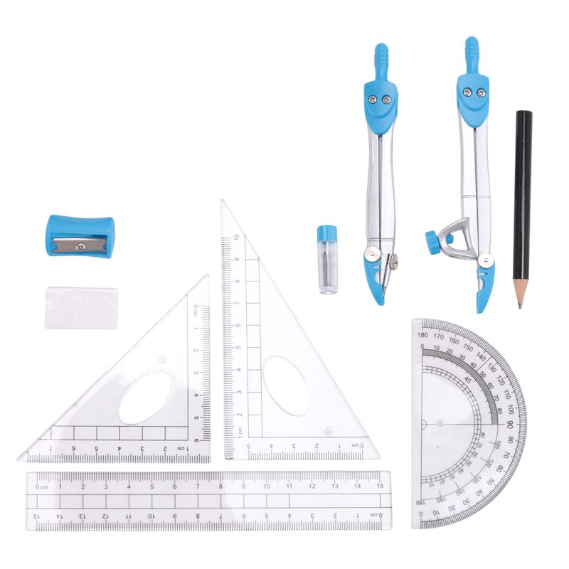 Math Geometry Set With Compass - Conjunto de Compasso Geométrico Superior 10
