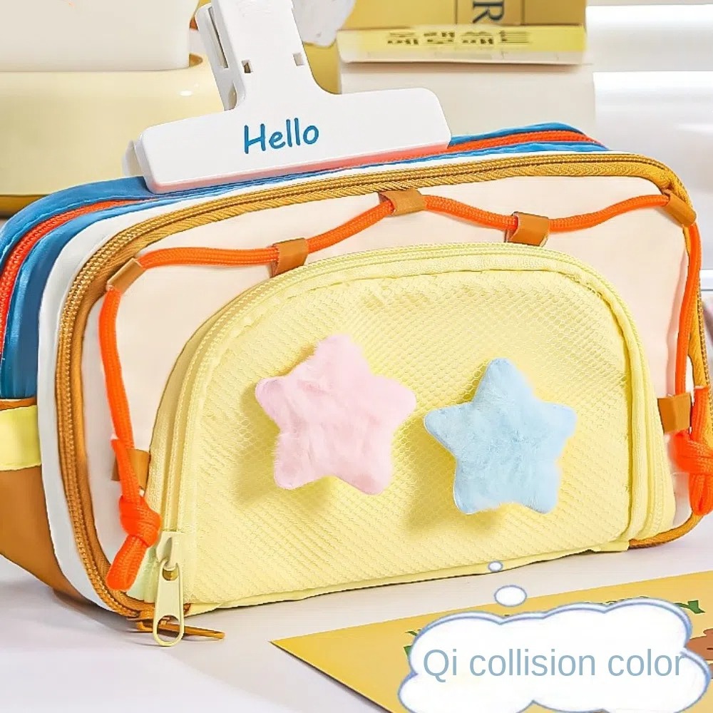 7 Estojo de Papelaria Estrela  - Aesthetic Large Pencil Case Pouch avaliação e preço