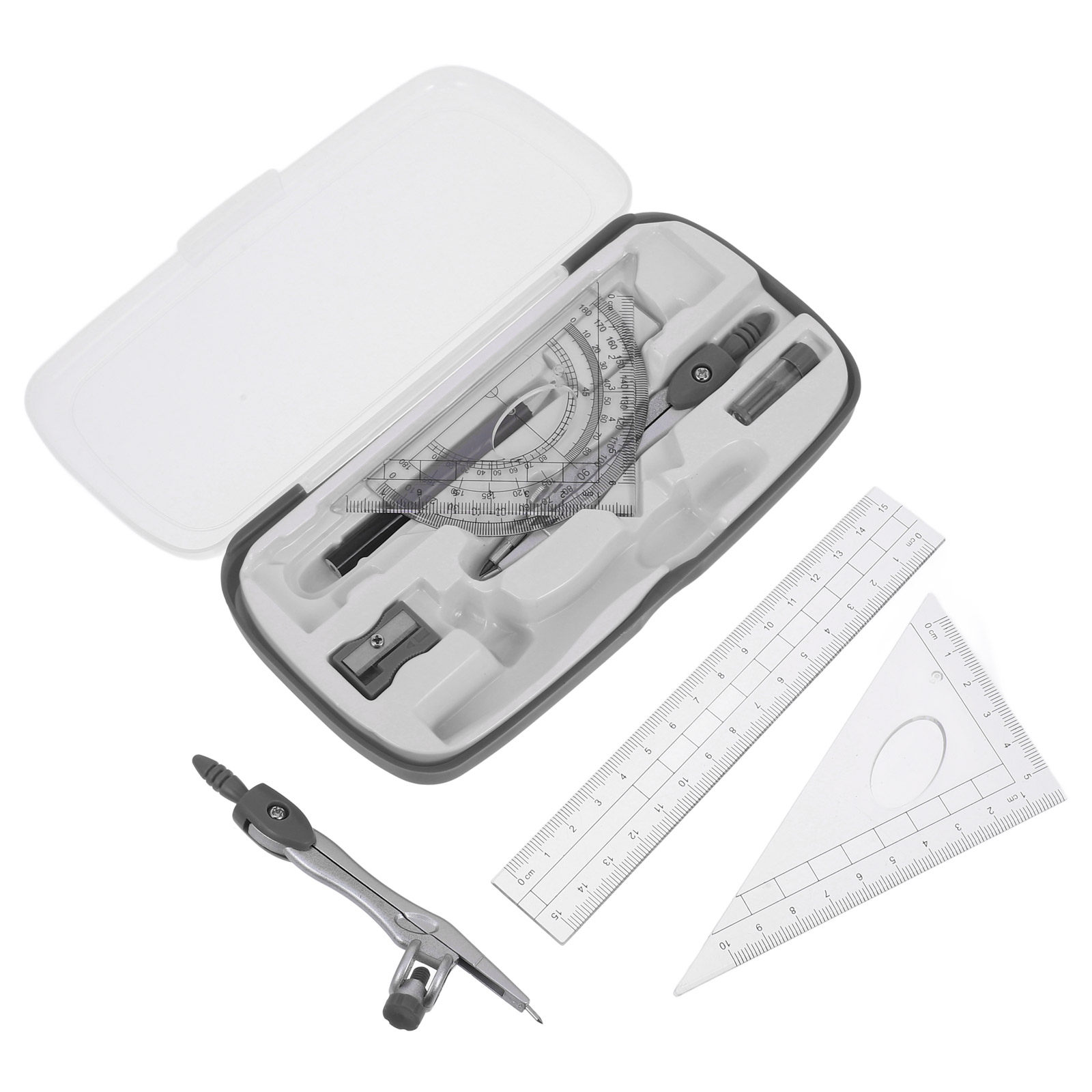 1 conjunto de instrumentos de  - Math Geometry Set With Compass avaliação e preço