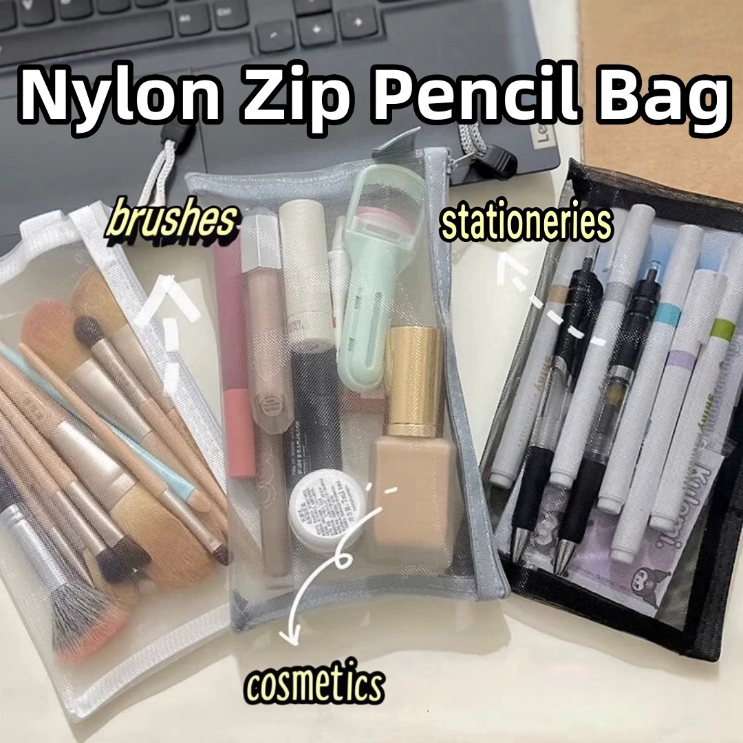Bolsa de armazenamento de lápi - Clear Mesh Pencil Pouch For Exam avaliação e preço