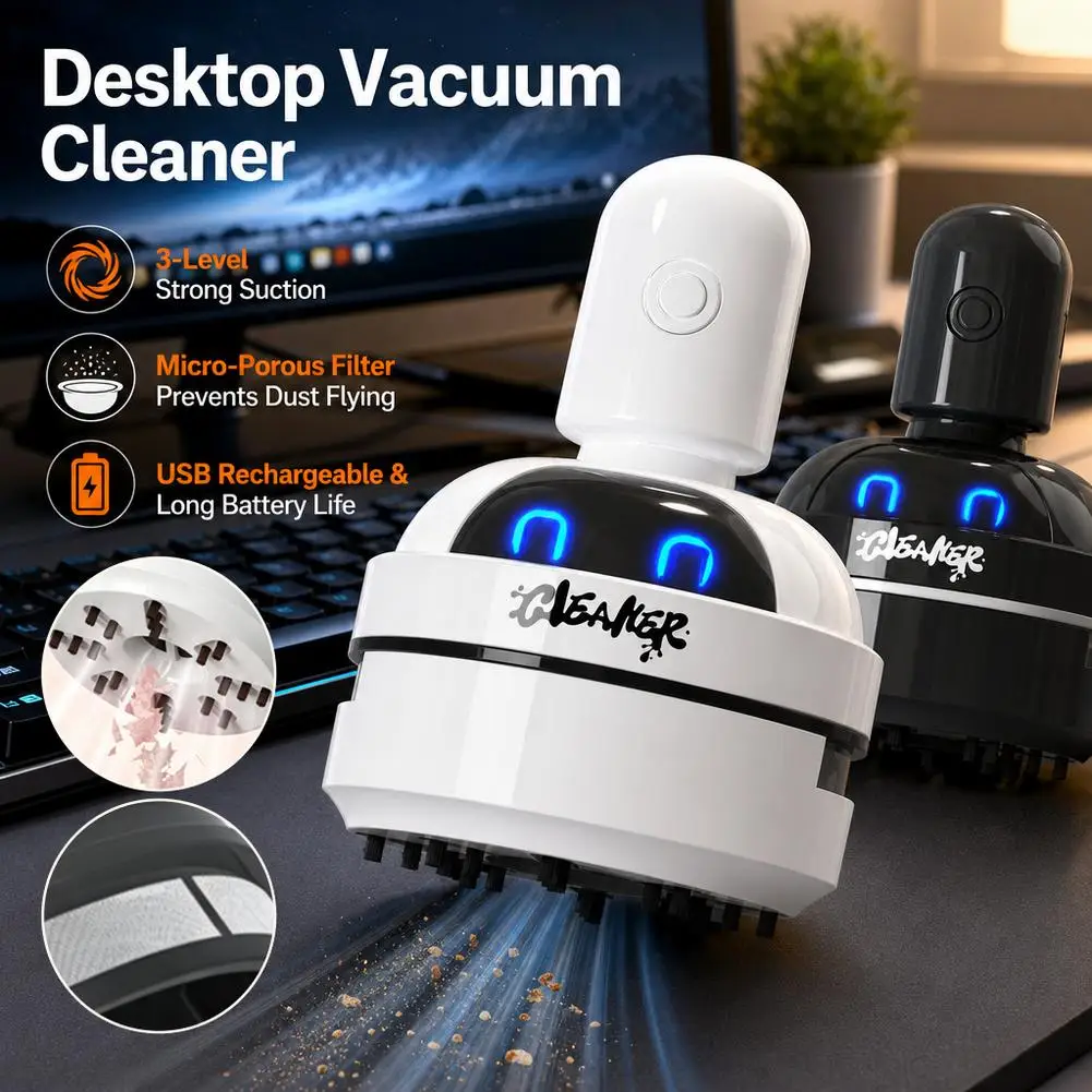Aspirador de pó portátil e rec - Mini Desktop Vacuum Cleaner For Eraser Dust avaliação e preço