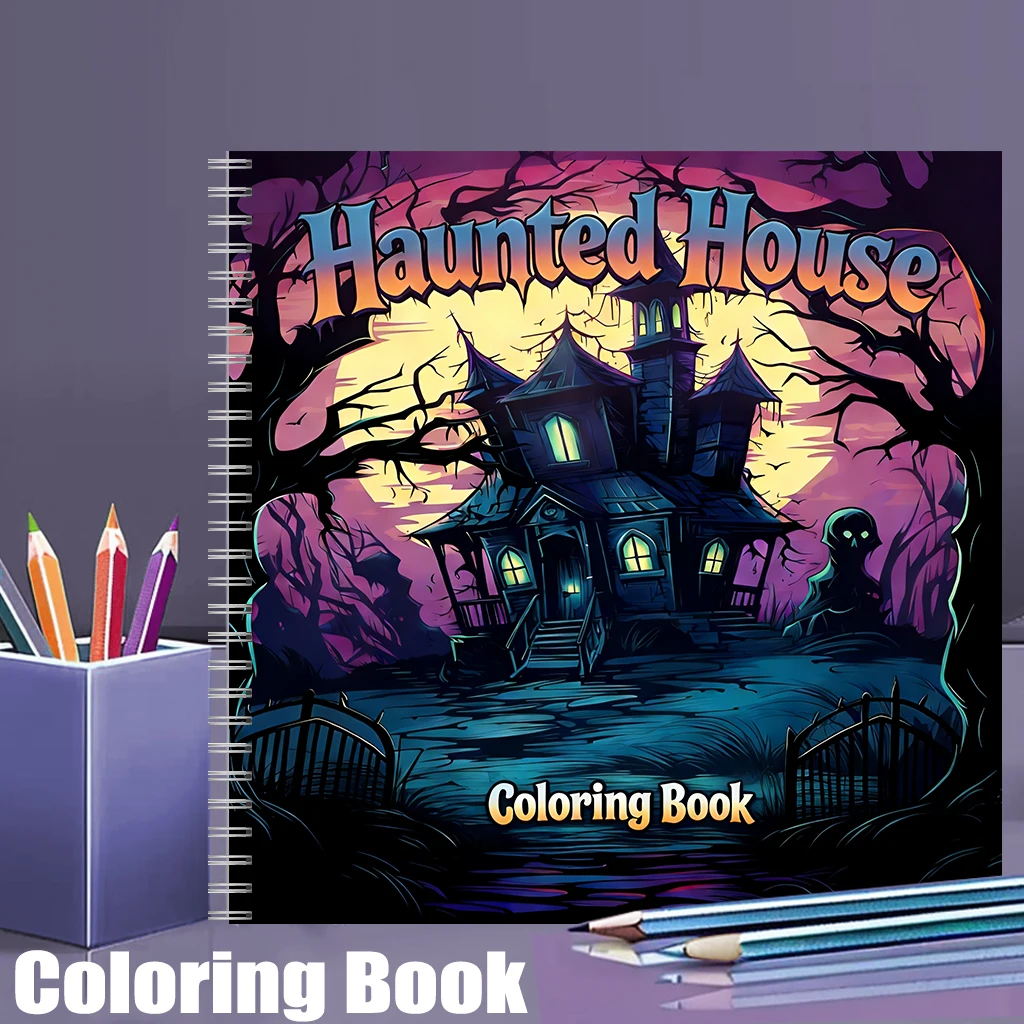 Livro de Colorir Casa Assombra - School Supplies avaliação e preço